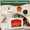 thumbnail image 4 of Chimenea WLHONG Blanca con Efecto de Llama LED 33x11x13 cm Portátil, 4 of 8
