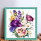thumbnail image 2 of Hilo Algodón Bordado Punto Cruz Flores Acuarela Con 11CT 45x45cm, 2 of 9