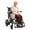 Black, variant on CoolHut Electric Wheelchair 15+ miles Range All Terrain, Portable Motorized Wheelchair for Seniors, Lightweight Foldable Electric Wheelchair, 5 years warranty, 500W Dual Motors Powerful, Orange