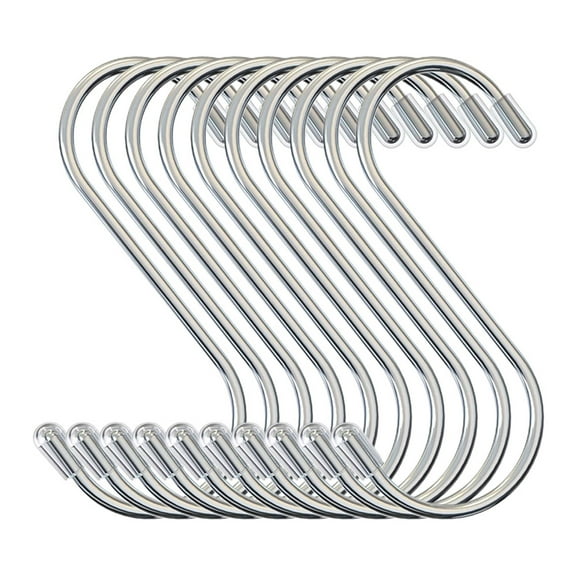 S-Hook Stainless Steel Robust Metal Hooks S-Shaped Hooks-Small