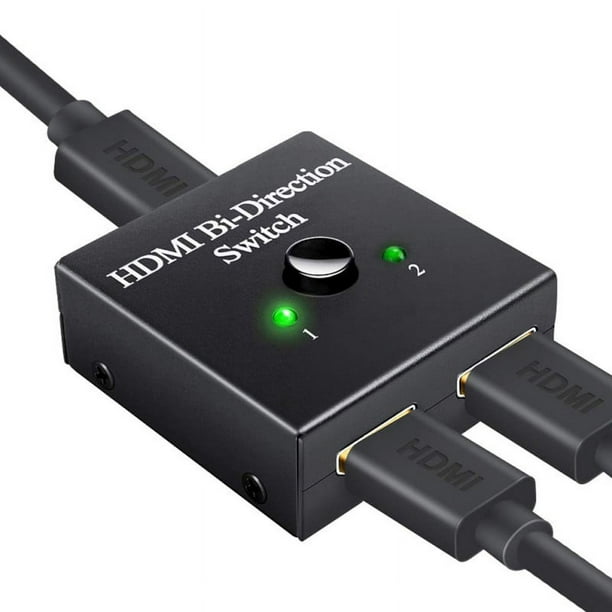 Interrupteur HDMI 4K Séparateur HDMI - Commutateur HDMI Bidirectionnel Mis à Jour 1 en 2 Out Ou 2 en 1