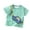 Green, variant on Baby Boy Summer Clothes Kids Toddler Boys Summer Cartoon Excavator Airplane Dinosaur Print Cotton Short Sleeve T Shirts Toddler T Shirts Green 6 Months-9 Months