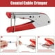 thumbnail image 3 of Kit de Herramientas para Crimpar Cables Coaxiales con 20 Conectores de Compresión Tipo F RG59 RG6., 3 of 5
