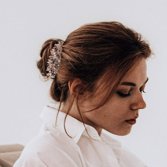 WEUVEB Bun Hoop Hair Ties for Girls, Quick and Easy Hair Styling, 1 Set