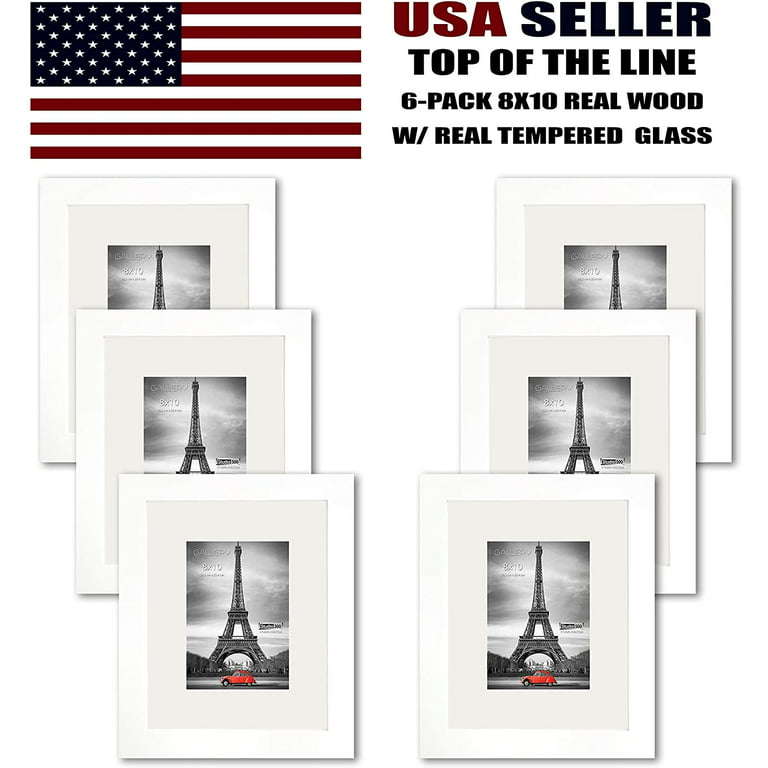 Studio 500 2 Piece Value Pack 20x20 White Wood Collage Frames w/Temper