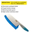 thumbnail image 2 of Tasty Stainless Steel Ombre Megatoku Knife with 3.2" Blade and Guard, Royal Blue, 2 Piece, 2 of 7