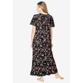 thumbnail image 2 of Dreams & Co. Plus Size Long Floral Print Cotton Gown, 2 of 6