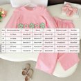 thumbnail image 4 of yboeqw Toddler Baby Girls Outfit Set Fall Long Sleeve Cute Print Pullover Sweatshirt and Pants 2 Piece,Size 2-3 Years, 4 of 9
