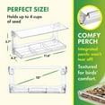 thumbnail image 3 of D.F. Omer Weatherproof Suction Cup 3 Section Plastic Window Bird Feeder, 3 of 8