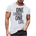 thumbnail image 2 of EQWLJWE Men's Short Sleeve Shirt Men's Fashion Vintage Solid Color Short Sleeve T Shirts, 2 of 5