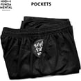 thumbnail image 4 of HighFundamental Men's Athletic Mesh Shorts with Drawstring 2 Pockets Lightweight Gym Workout Wear Basketball Shorts 8" Inseam, 4 of 5