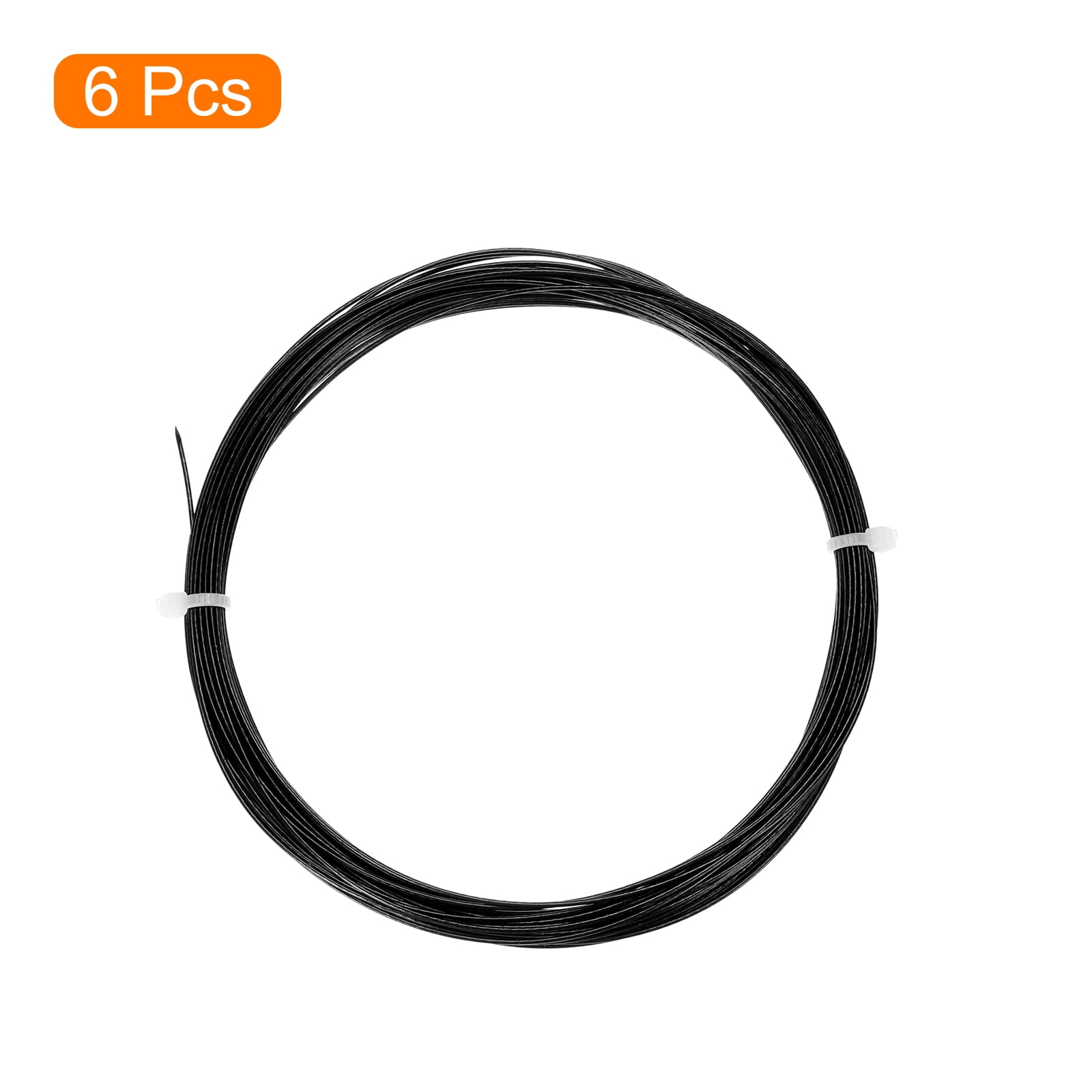 Unique Bargains Durable High Elastic Nylon Badminton Racket Racquet String Black