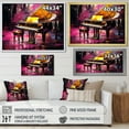 thumbnail image 4 of Designart "Jazzed Keys In Yellow And Purple Piano" Music Canvas Art Print, 4 of 7