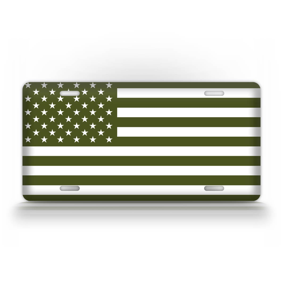 Tactical American Flag License Plate Patriotic USA Auto Tag US Military Service 