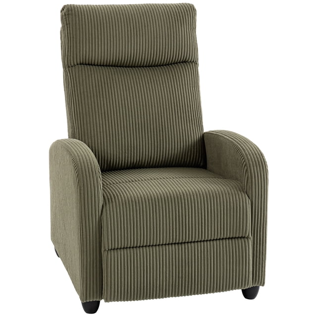 HOMCOM Fauteuil Inclinable à Poussée pour Cinéma Maison avec Siège Rembourré