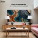 thumbnail image 3 of Cuadro Decorativo Canvas Abstracto Ondas Turquesas 120x60 Canvas Revolution, 3 of 3