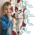 thumbnail image 3 of Blackout Kids Curtains,Red Mushroom Plant White Pattern Childrens Insulated Curtains Set Of 2,Bedroom Essentials,Toddler Room Decor 52"x84", 3 of 5