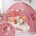 thumbnail image 2 of Bed Tent Twin, Bed Canopy for Kids Girls, Tents Toddler Portable Sleeping Tents Indoor, Pink Bunk Canopy Playhouse for Twin Size Bed, 2 of 7