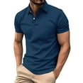 thumbnail image 1 of Camisas de Manga Corta Casual de Color Sólido Cuello Girado Abajo, Blusa de Poliéster Transpirable para el Hogar, Diario Y Cuatro Estaciones, 1 of 5