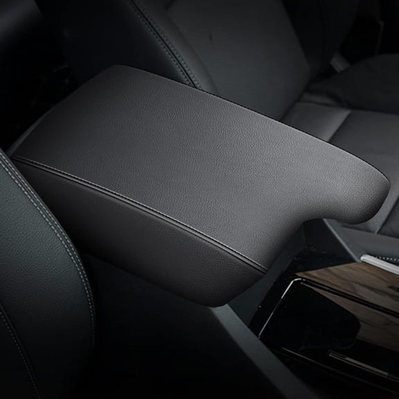 Console Covers for 2013-2017 Honda Accord Armrest Cover for Honda Accord Black with Black Stiches