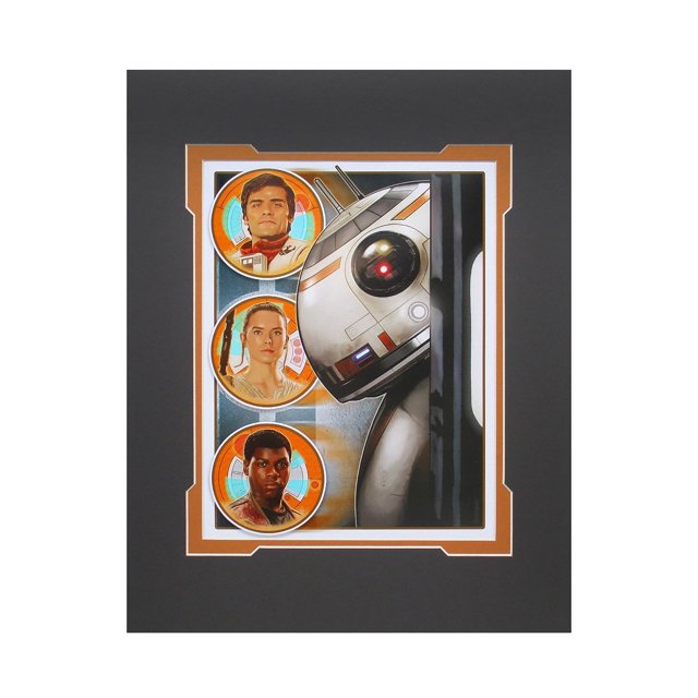 Disney Parks Star Wars BB-8 & Friends Deluxe Print by Corroney New Disney No