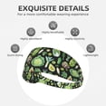 thumbnail image 3 of Asparagu vegetable Headbands for Women Men, Workout Elastic Sweat Band for Yoga Running Cycling Gym Exercise Non Slip Head Bands for Women's Hair, 3 of 5