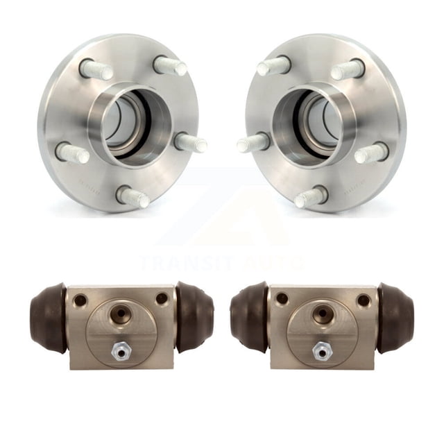 Transit Auto Rear Wheel Cylinders and Hub Bearing Assembly Kit for Car 2010-2013 Ford Connect - Left Right Side (Driver Passenger) K7D-101944