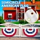 thumbnail image 4 of Half Fan Patriotic Flag Memorial Day Decor, Flag Half Fan Decor, Wooden Stand, Foldable Portable, Metal Frame, for Home Party Decor, High-Quality Polyester Fabric, Perfect for Outdoor Events, 4 of 7