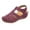 Purple, variant on OAVQHLG3B Sandals for Women Soft Imitation Leather Closed Toe Vintage Anti-Slip Sandals For Women High-quality