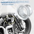 thumbnail image 2 of Unique Bargains 55mm 2.17" Motorcycle Velocity Stack for Honda for Yamaha for Kawasaki ATV Aluminum Alloy Silver Tone, 2 of 6