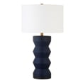 thumbnail image 1 of Henn&Hart 15" Matte Navy Ceramic/Fabric Table Lamp, 1 of 8