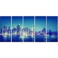 thumbnail image 2 of Blue New York City at Night Panorama, 2 of 3