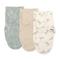 thumbnail image 1 of Baby Swaddle SwaddleMe de Ingenuity Monogram para bebés de 0 a 3 meses, paquete de 3, 1 of 9