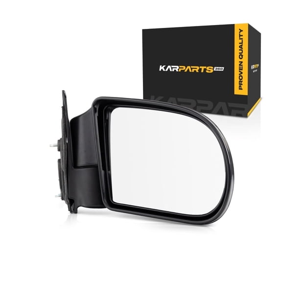 For Chevy S10/Blazer Door Mirror 1999 00 01 02 03 2004 Passenger Side | Manual | Black | Replacement For GM1321188 | 15172864