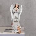 thumbnail image 3 of Estatuilla de ángel de resina BLESIY Adornos de escritorio decoraciones pintadas esculpidas estatua de ángel, 3 of 8
