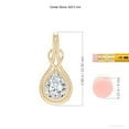thumbnail image 3 of ANGARA IGI Certified Lab Grown 1 Ct Diamond Infinity Knot Pendant for Women in 14K Yellow Gold (Size-9x5.5mm| Color-F-G| Clarity-VS) | Anniversary, Jewelry Gift for Women | Lab-Grown Diamond Necklace, 3 of 7