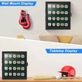 thumbnail image 6 of Championship Ring Display Case, Lockable Baseball Ring Holder with 20 Posts, Wooden Shadow Box Wall Mount for Multiple Rings, 6 of 6