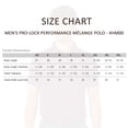 thumbnail image 4 of AllPro Men’s Pro-Lock Performance Polo Collar T-Shirt, 100% Polyester Moisture-Wicking Tee (Charcoal-Melange, 2XL), 4 of 6