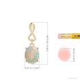 thumbnail image 4 of Angara Natural Opal Necklace - Oval 1.1 ct Opal Dangle Pendant Necklace with Infinity Loop Bale in 14K Yellow Gold for Women (Size-9x7mm) - October Birthstone Jewelry | 14K Yellow Gold Necklace, 4 of 9