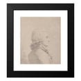 thumbnail image 2 of Louis Rolland Trinquesse 15x17 Black Modern Framed Museum Art Print Titled - Profile Portrait of a Man (18th Century), 2 of 5