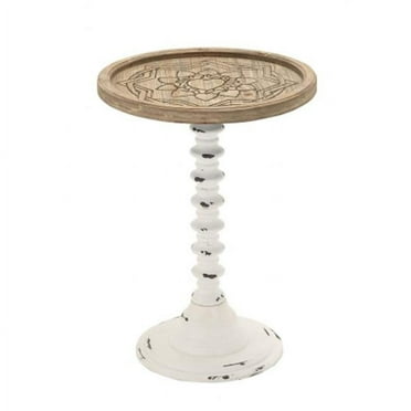 Benzara 70966 Wood Carved Accent Table