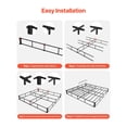 thumbnail image 6 of No Box Spring Needed King Bed Frame, Heavy Duty 3500 lbs Support - Washable Fabric Cover, 9" Mattress Platform, Easy Setup, 79.1" L x 75.8" W, 6 of 11