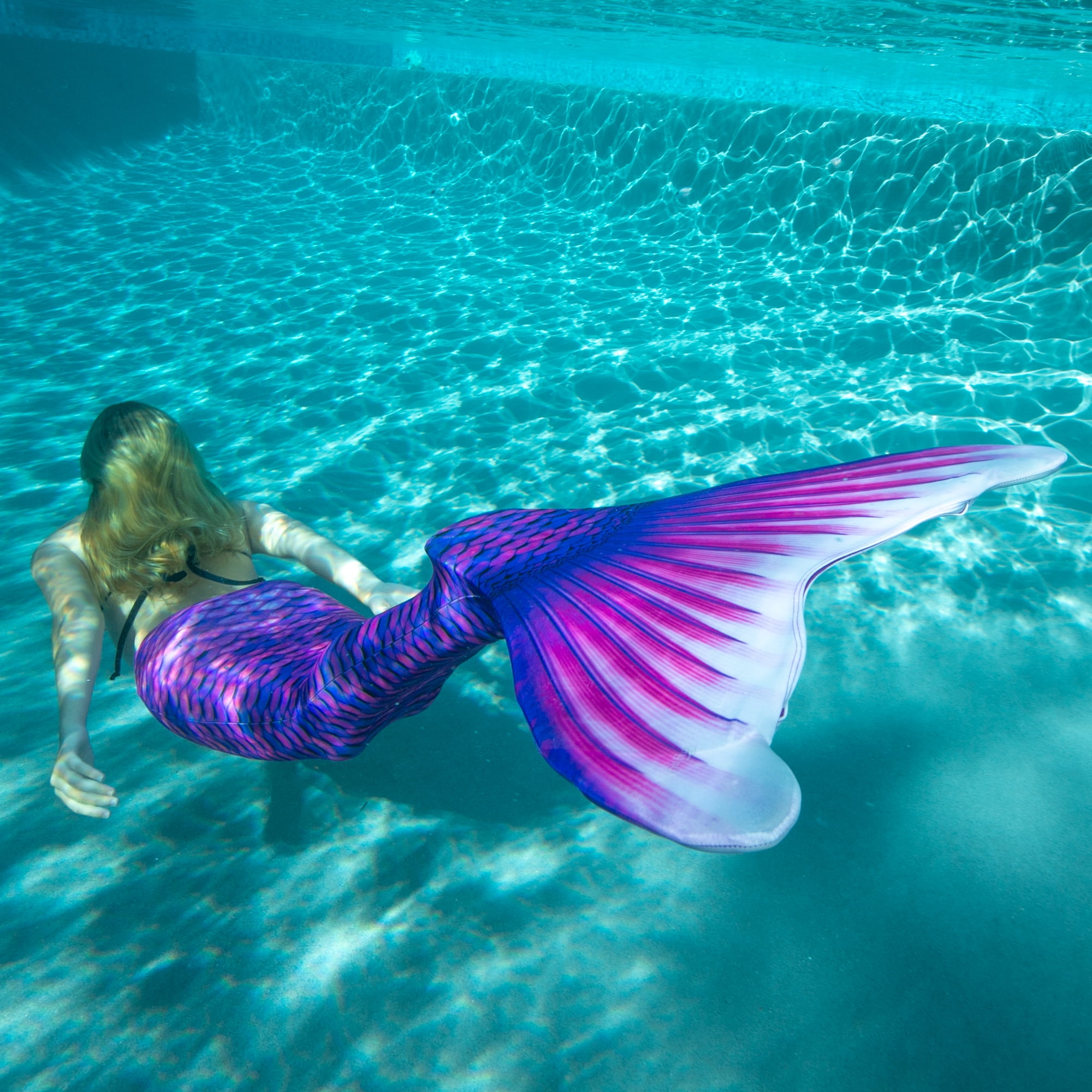  Fin Fun Mermaidens - Mermaid Tails for Swimming for Girls and  Kids with Monofin, 6, Artic Blue : Clothing, Shoes & Jewelry