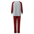 thumbnail image 4 of Penkiiy Matching Christmas Pajamas For Family Xmas Holiday Pjs Elf Plaid Sleepwear Outfit Sets For Women/Men/Couples/Adult 2XL Red, 4 of 5