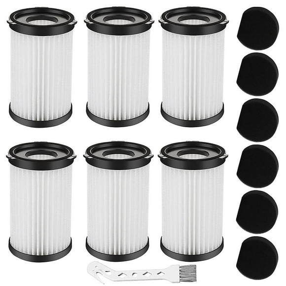 Reemplazo de robots de barrido Filtro de aspiradora 6 uds para filtro Hepa Moosoo E600 V600 D600/d601