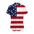 thumbnail image 4 of asdoklhq 4th Of July T-Shirt Tops Trendy Button Shirts Ladies' St. Patrick's Day Long Sleeved Shirt Multicolor S, 4 of 5