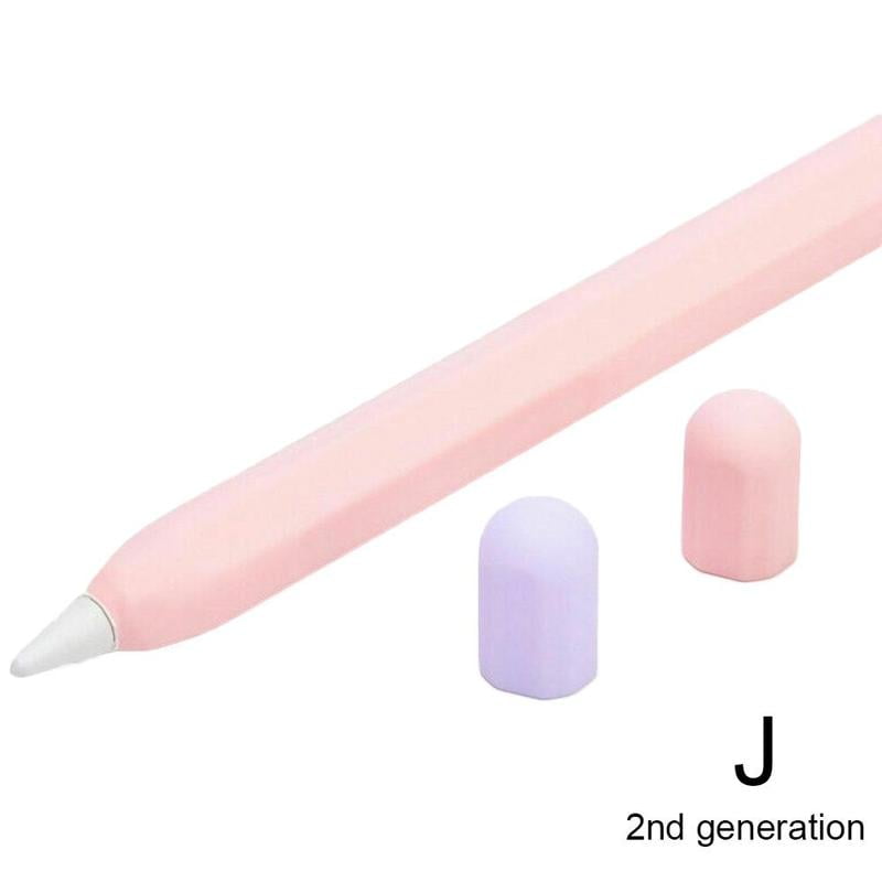 Apple Pencil Stylus 1/2 Generation Hit Color Silicone Protective Cover Non-slip Anti-fall Pen Cover