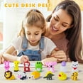130 Pack Animal Erasers for Kids, KIZCITY Puzzle Mini Erasers Bulk, Desk Pets for Classroom