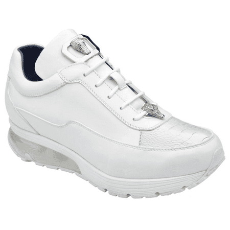 

Belvedere Flash Sneaker Genuine Ostrich Soft Italian Calf White Comfort E01