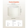 thumbnail image 4 of KFFKFF Drum Lamp Shade, 13 in Top x 13 in Bottom x 10 in Height, Medium Linen Lampshade, Replacement Shade for Table Lamps, Floor Lamps, and Pendant Lights, Simple Assembly Needed (Light Linen), 4 of 9